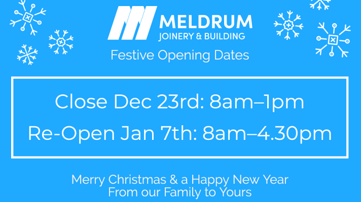 Festive Opening Dates